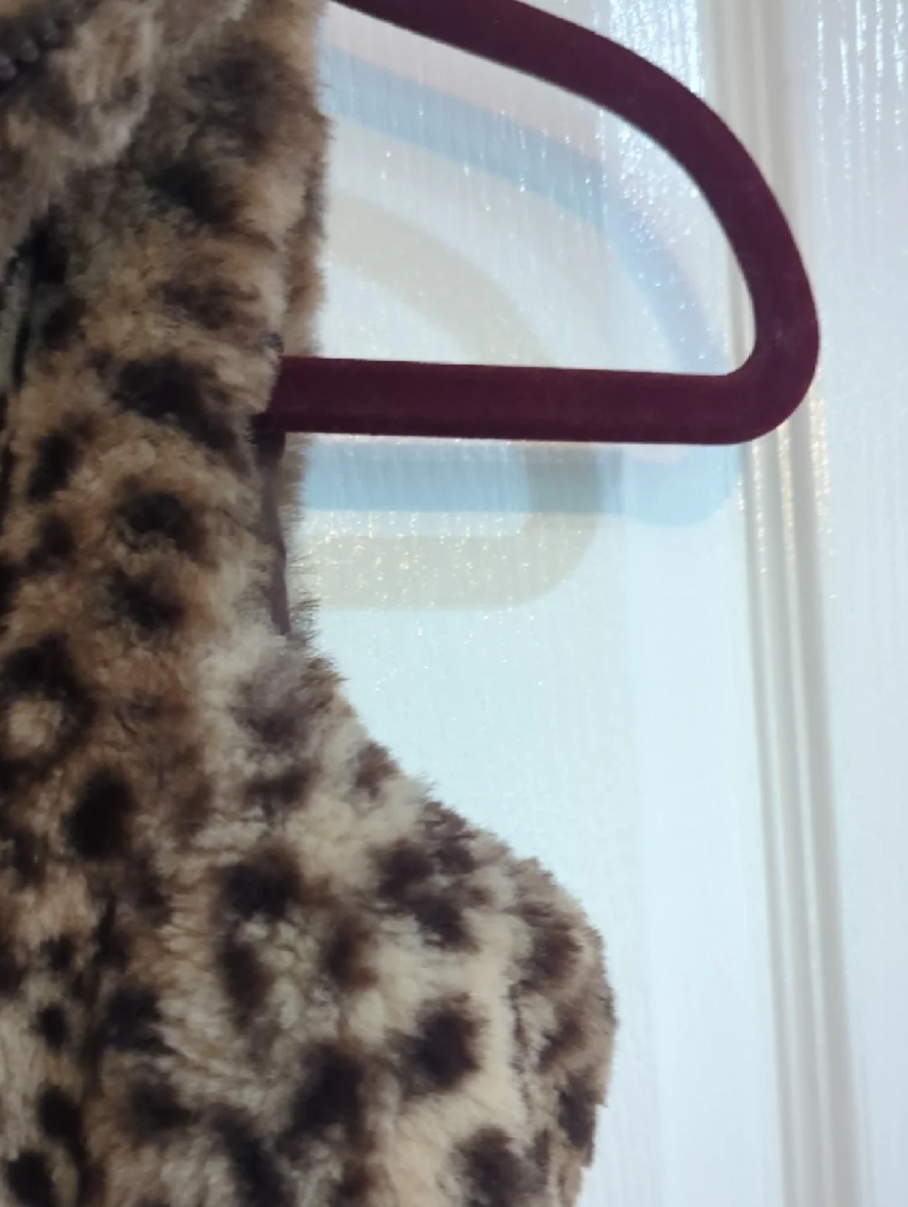 C&C California Faux Fur Leopard-Print Vest in Brown and Tan Size 10